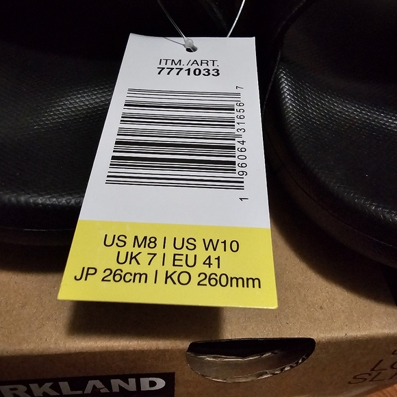 Kirkland Signature Unisex Logo Slide M8/W10 - Picture 2 of 2